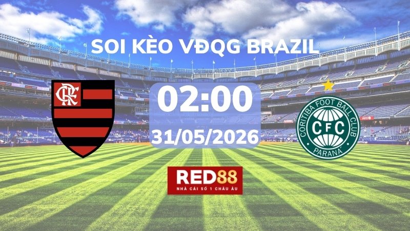 Soi kèo Flamengo RJ vs Coritiba – 02h00 – 31/05 – VĐQG Brazil